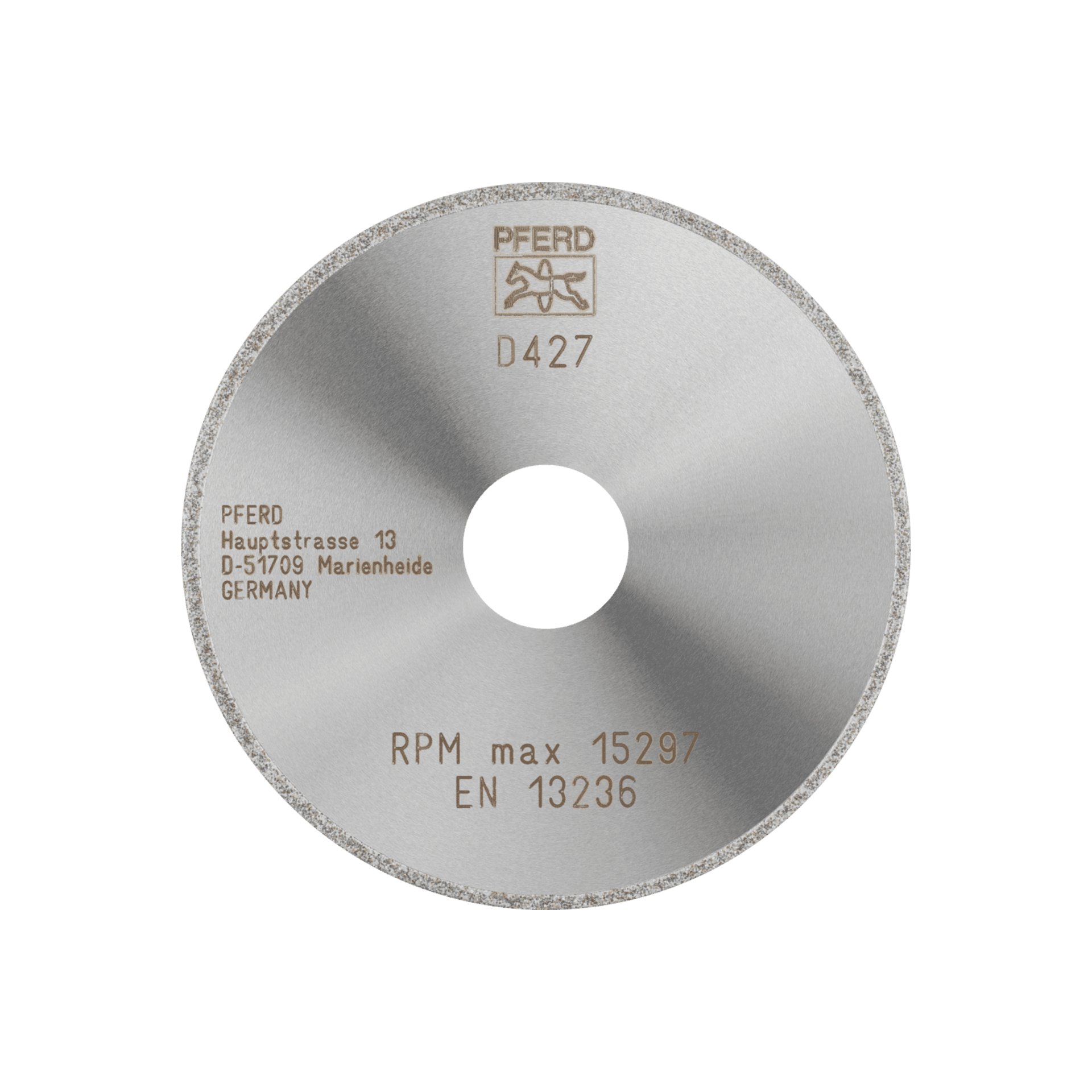 PFERD TOOLS Diamant-Trennscheibe D1A1R 100x2,0x22,23 mm D427 (grob) durchgängiger Belag für GFK/CFK Produktbild img1 L