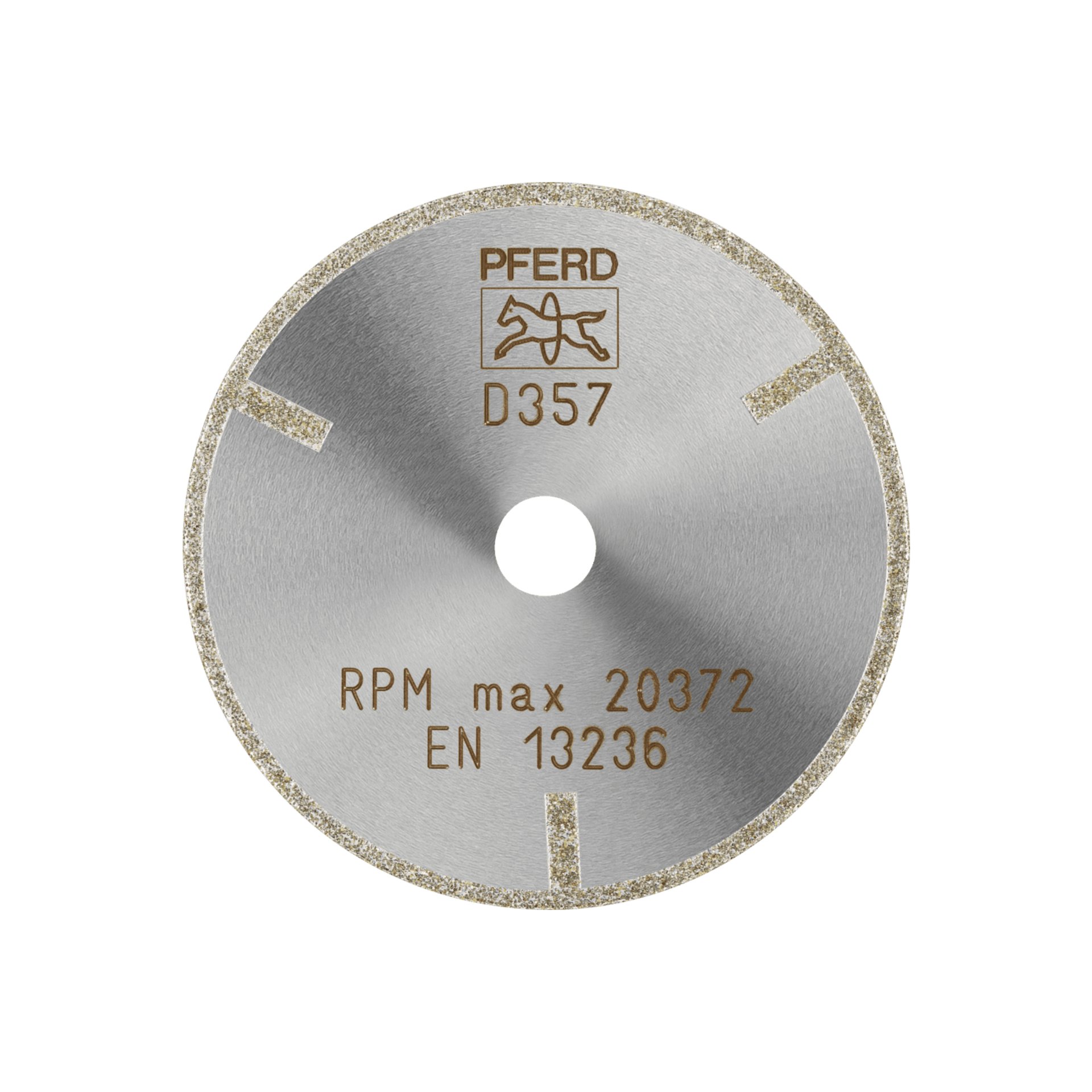 PFERD TOOLS Diamant-Trennscheibe D1A1R 75x2,0x10,0mm D357 (grob) mit Schutzsegment für GFK/CFK Produktbild img1 L