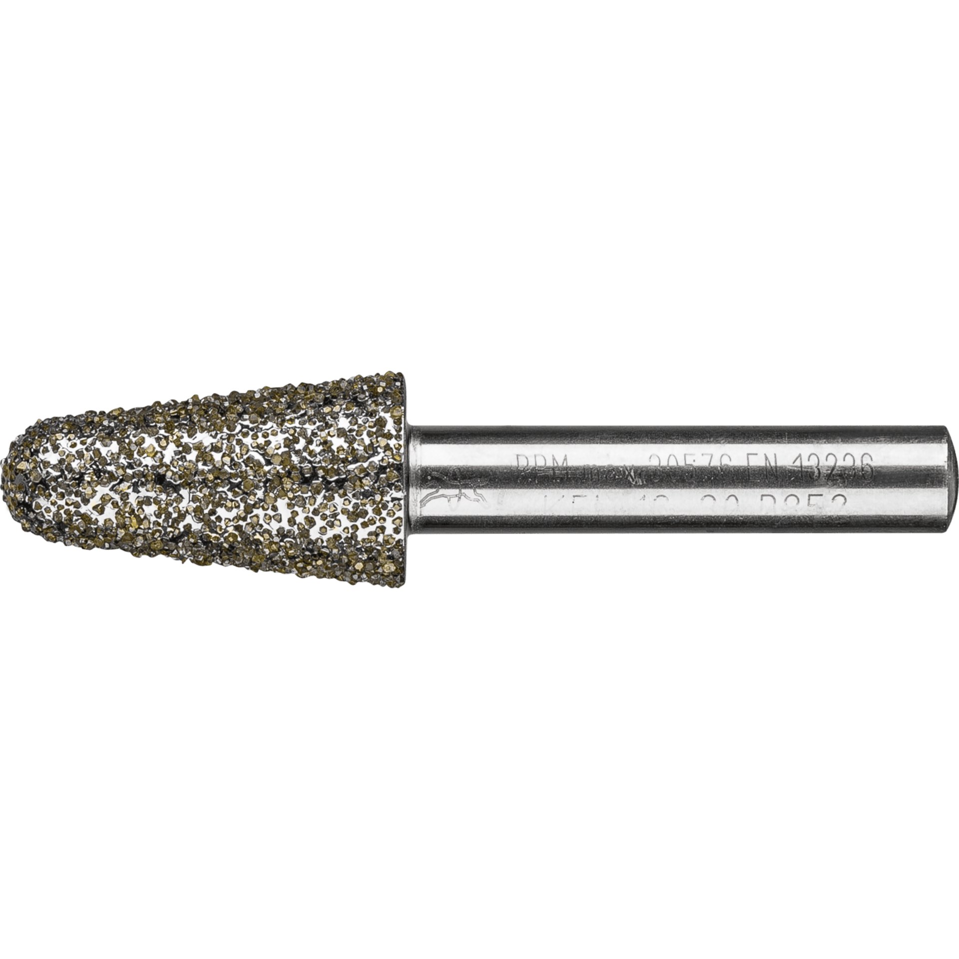 PFERD TOOLS Diamant-Schleifstift Kegel Ø16,0mm Schaft-Ø8 mm D852 (sehr grob) zum Schleifen von Grau-und Sphäroguss Produktbild img1 L