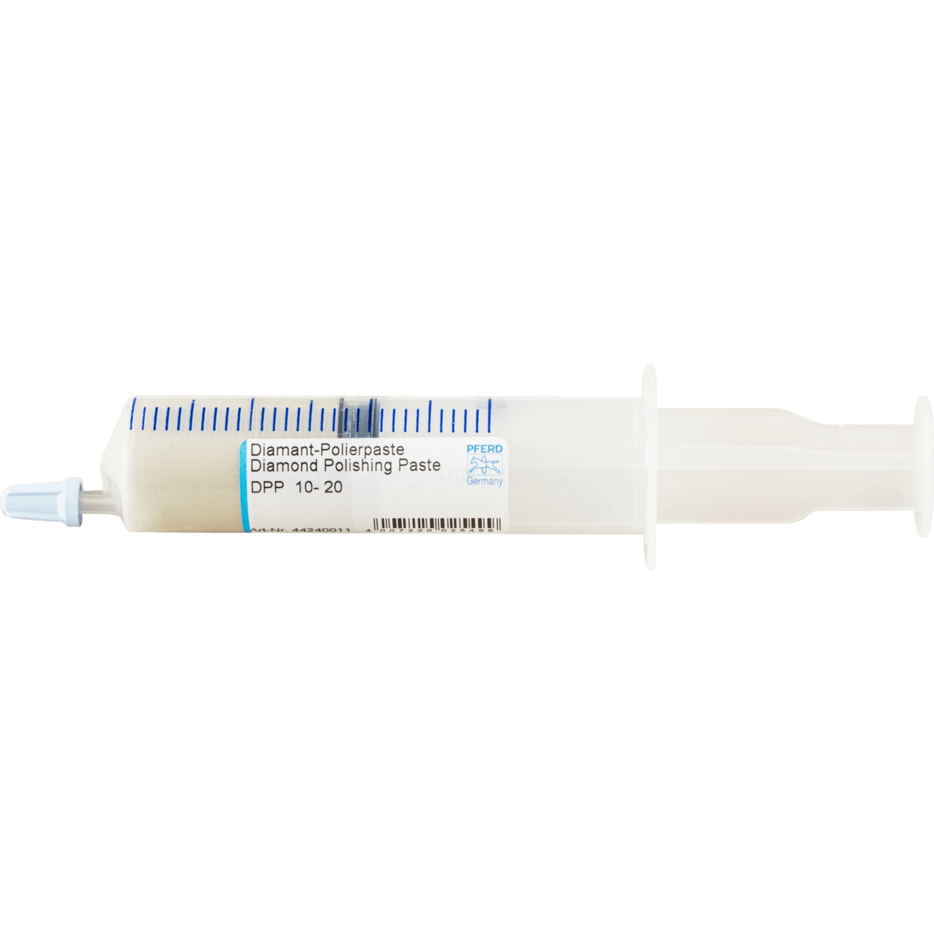 PFERD TOOLS Diamantpolierpaste DPP Korngröße 10µ mittelfein Spritze mit 20g für hartes Material Produktbild img1 L