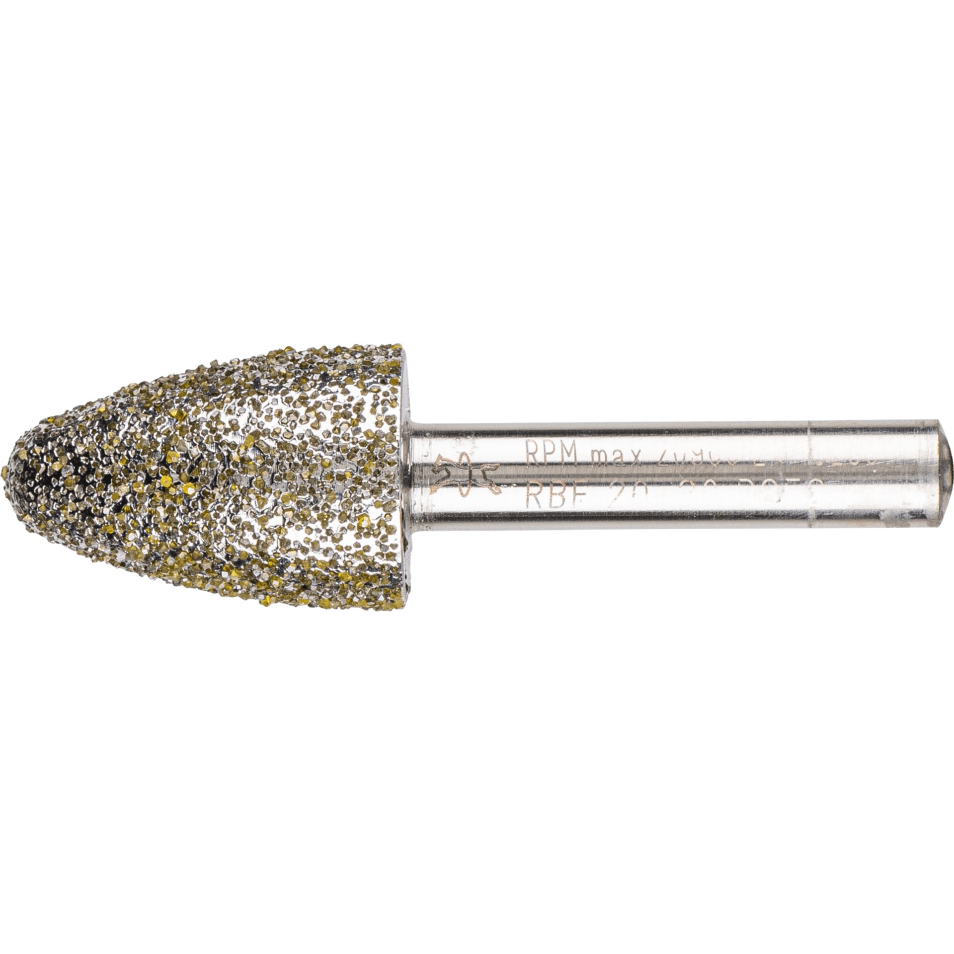 PFERD TOOLS Diamant-Schleifstift Rundbogen 20x30x8 mm D852 zum Schleifen von Grau-und Sphäroguss Produktbild img1 L