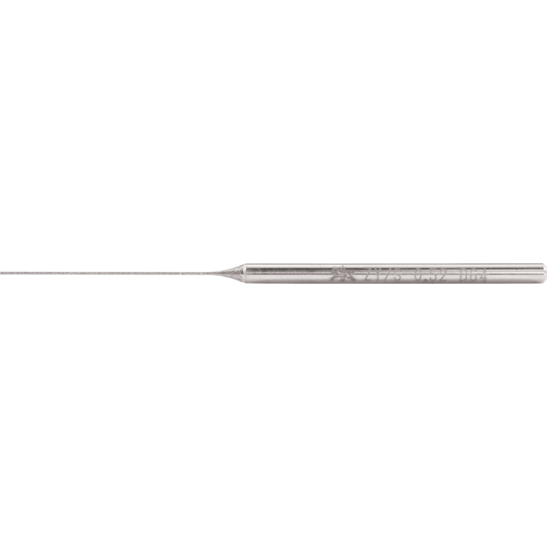 PFERD TOOLS Diamant-Nadel Zyl. Ø 0,62 mm SchaftØ3 mm D64 (fein) zum Schleifen von Bohrungen/Radien Produktbild img1 L