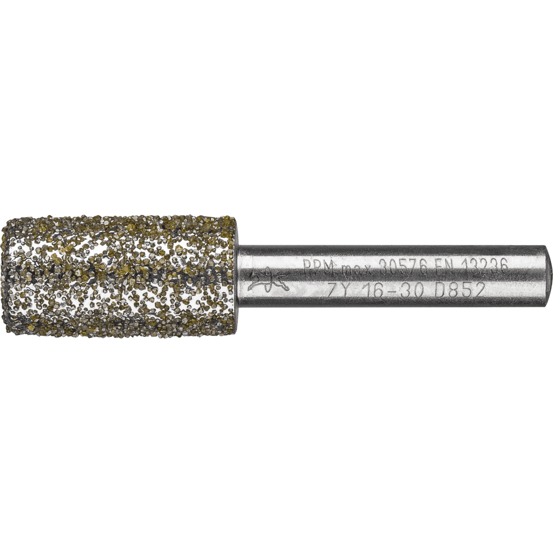 PFERD TOOLS Diamant-Schleifstift Zyl. Ø16,0mm SchaftØ8 mm D852 (sehr grob) zum Ausschleifen von Nuten Produktbild img1 L