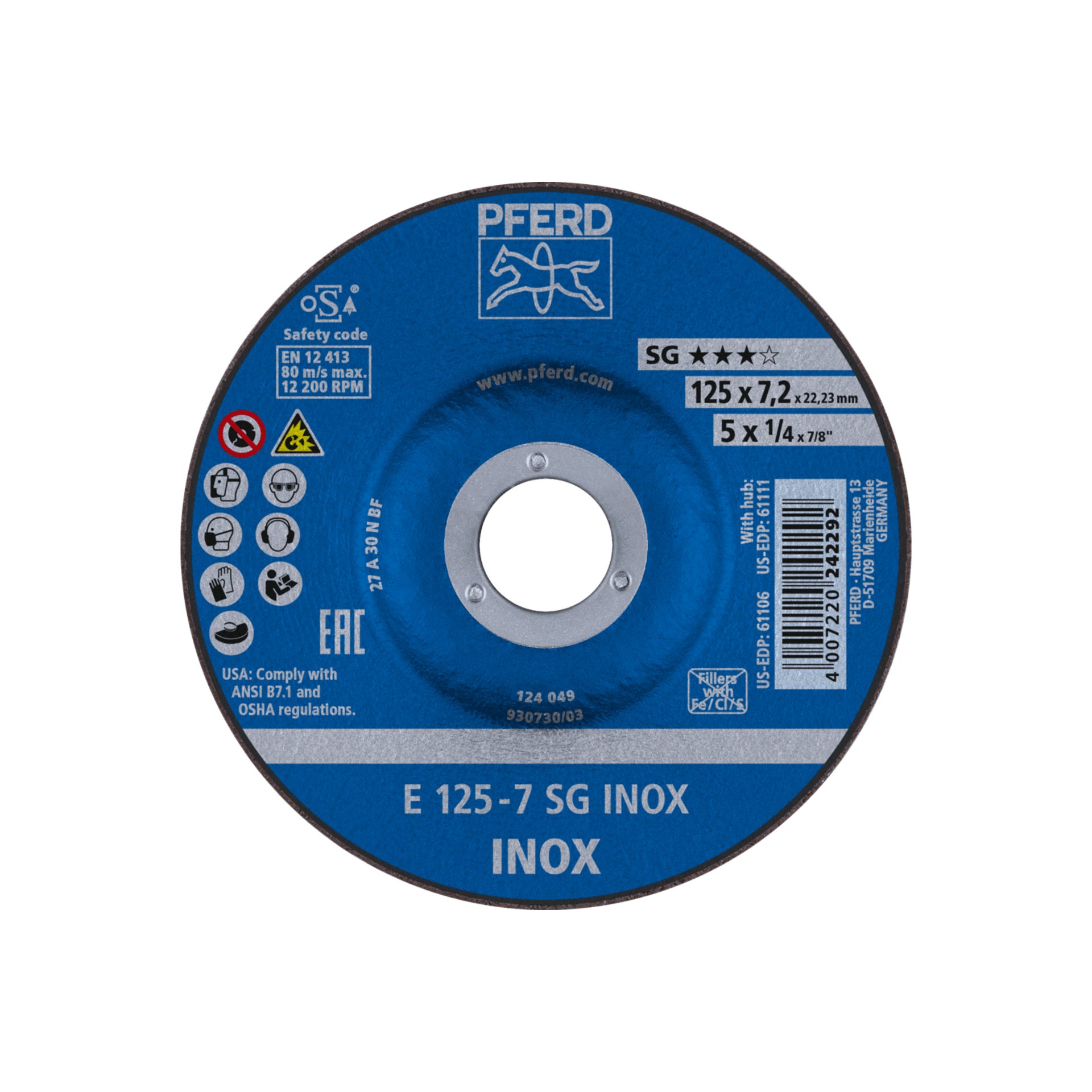 Schruppscheiben SG INOX ★★★☆ Produktbild img1 L