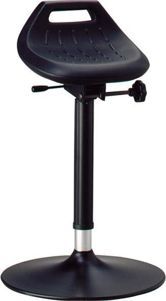 Bimos Stehhilfe 9454-2000Integralschaum schwarz Sitzhöhe 650-850 mm mit Tellerfuß Produktbild img1 L