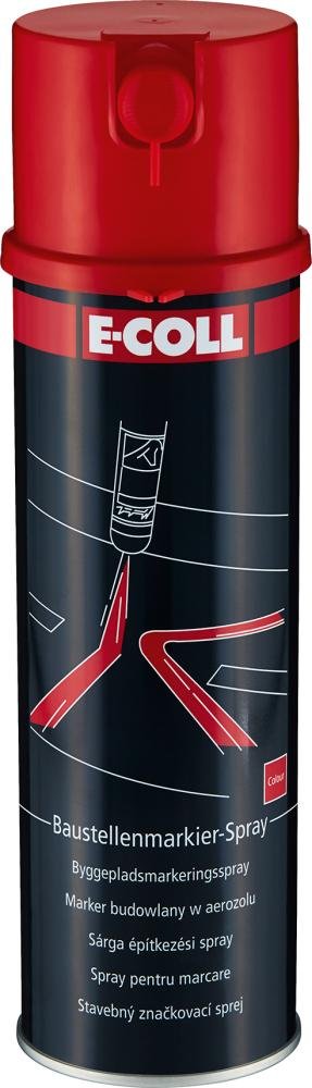 Baustellenmarkierspray 500ml rot E-COLL EE Produktbild img1 L