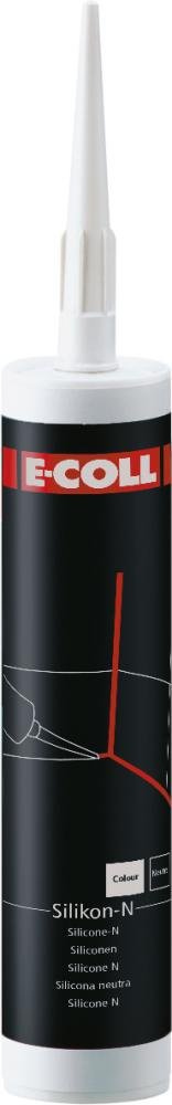 E-COLL Silikon-N Dichtma-sse neutralvernetzend UV-beständig weiß 310ml Kartusche Produktbild img1 L