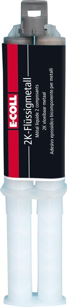 E-COLL 2K Flüssig-Metall Klebstoff silikonfrei universell 25ml Doppelkammerspritze Produktbild img1 L
