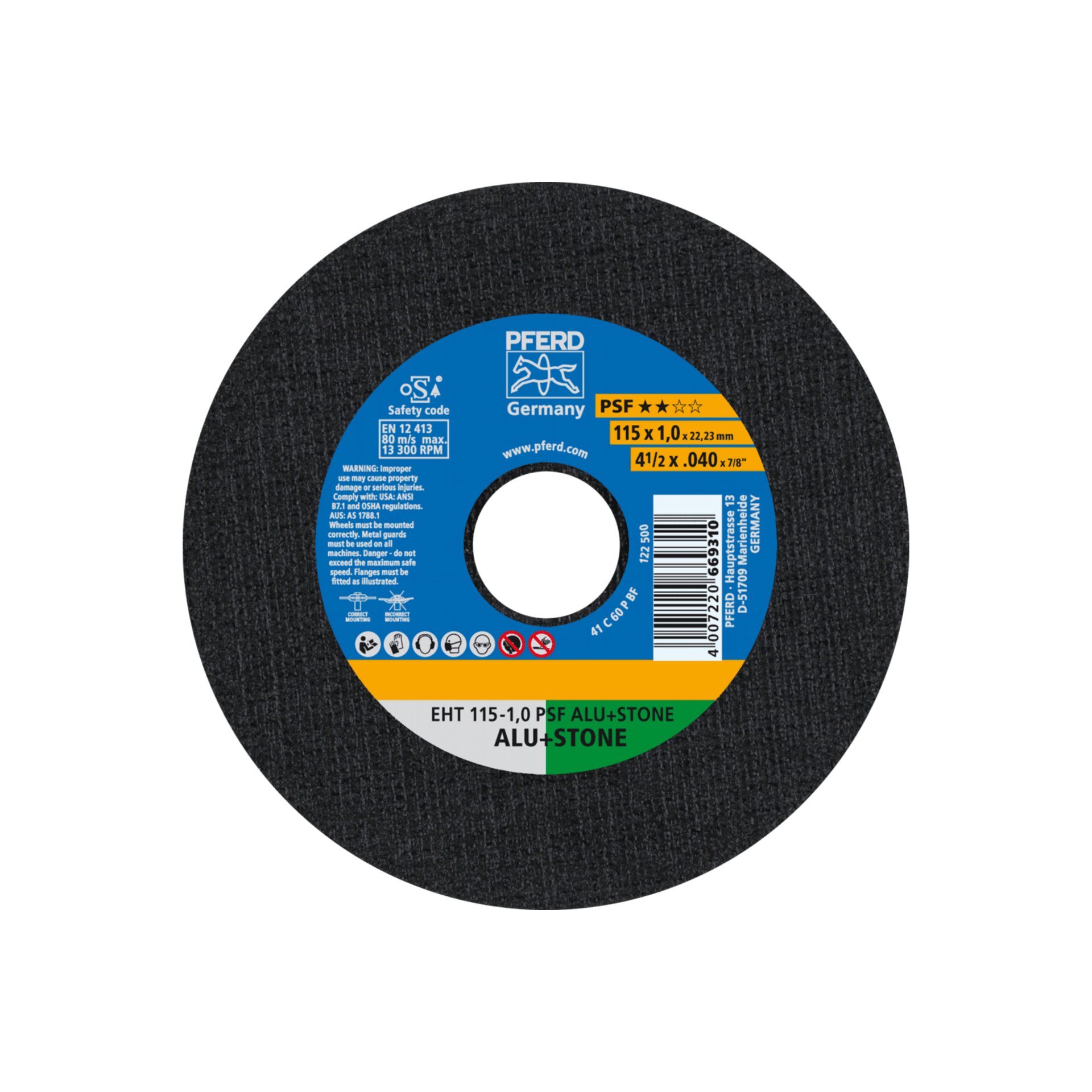 PFERD TOOLS Trennscheiben PSF ALU+STONE ★★☆☆ Produktbild img1 L