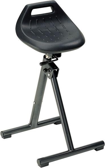 Bimos Stehhilfe 9452-2000Integralschaum schwarz Sitzhöhe 650-850 mm mit Gleiter Produktbild img1 L