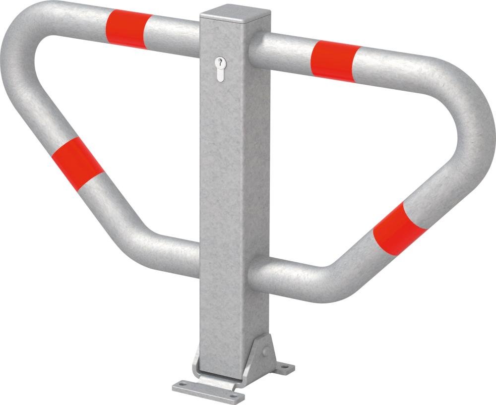 SK-Parkplatzbügel "STOPPY II", umlegbar mit Profilzylinder Produktbild img1 L
