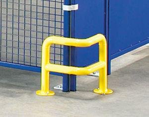 Rammschutzbügel U-Form H300xL400 mm grundiert/gelb RAL1018 für Regaldurchgänge Produktbild img2 L