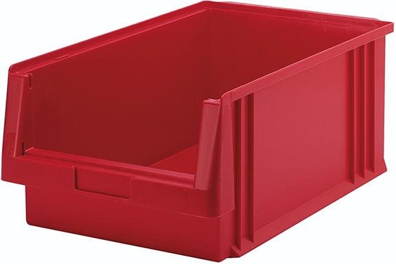 Sichtlagerkasten PLK 1 B315xT500xH200 mm rot LA-KA-PE Produktbild img1 L