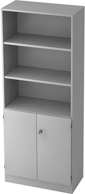 Kombiregalschrank Solid, mit Griffknauf Produktbild img1 L