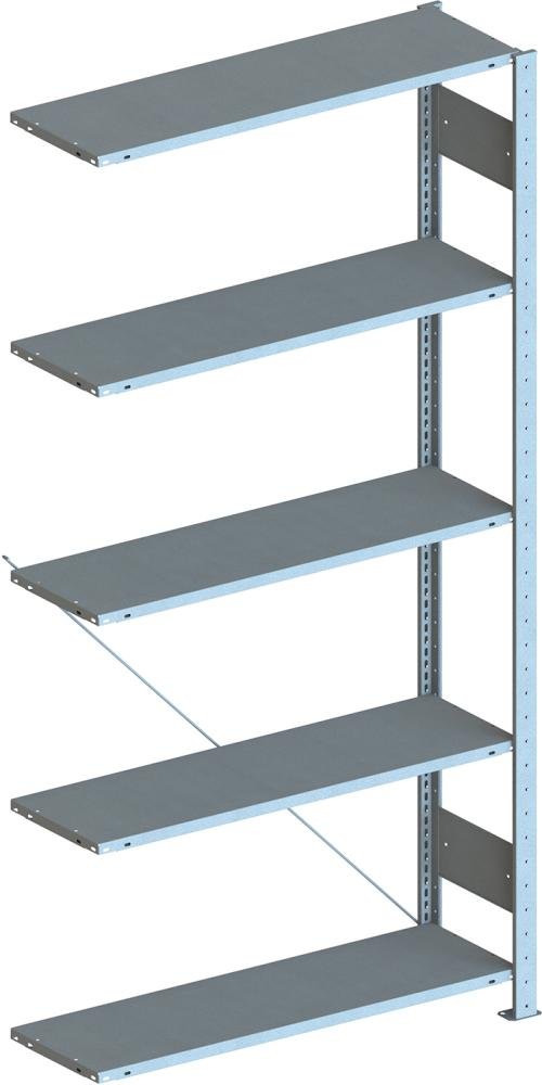 Steckregal Meta-CLIP B1300xT300xH2000 mm Anbaufeld 4 Böden vzk Fachlast 230kg Produktbild img1 L
