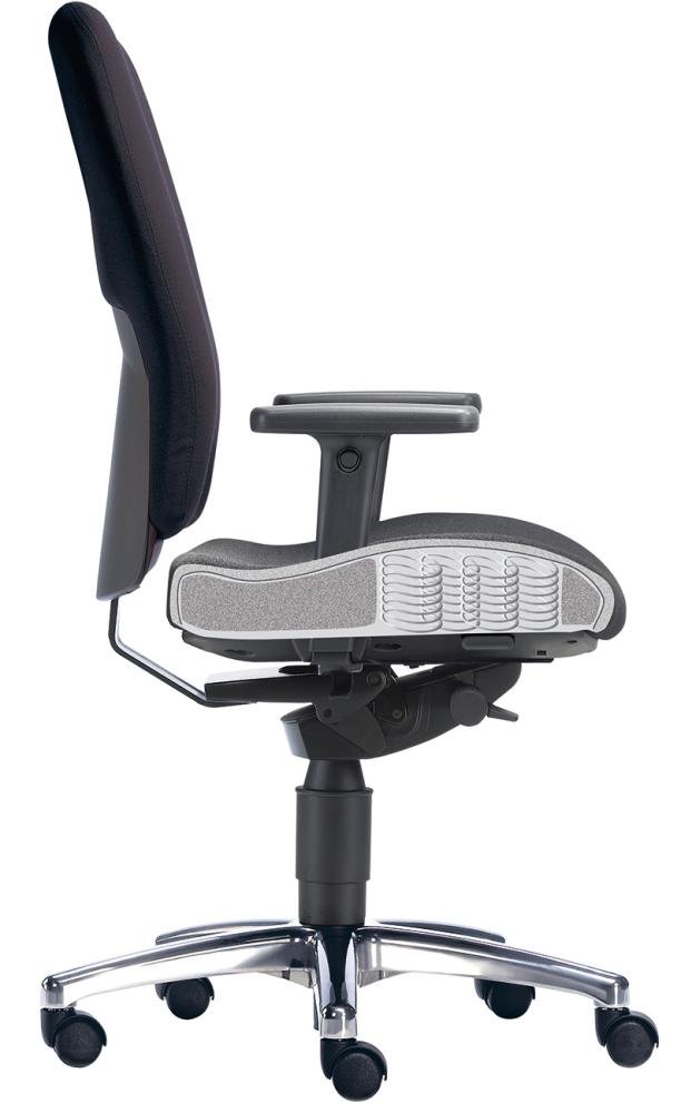 Bandscheiben-Drehstuhl PROFI OFFICE, schwarz Produktbild img1 L