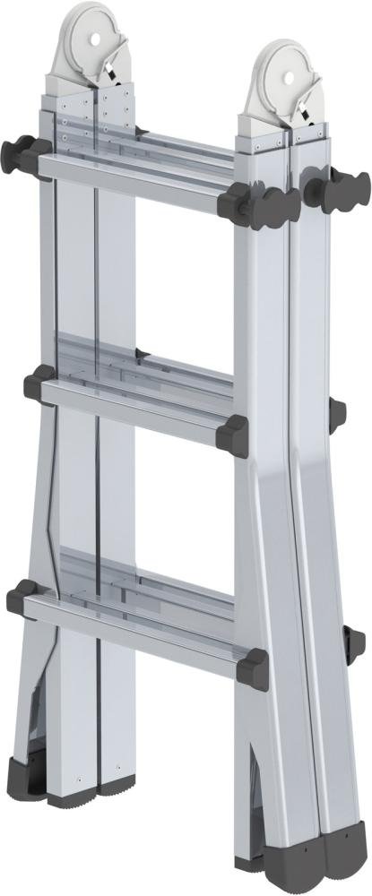 MUNK Teleskopleiter Alu 4x3 Sprossen GÜNZBURGER STEIGTECHNIK Produktbild img1 L