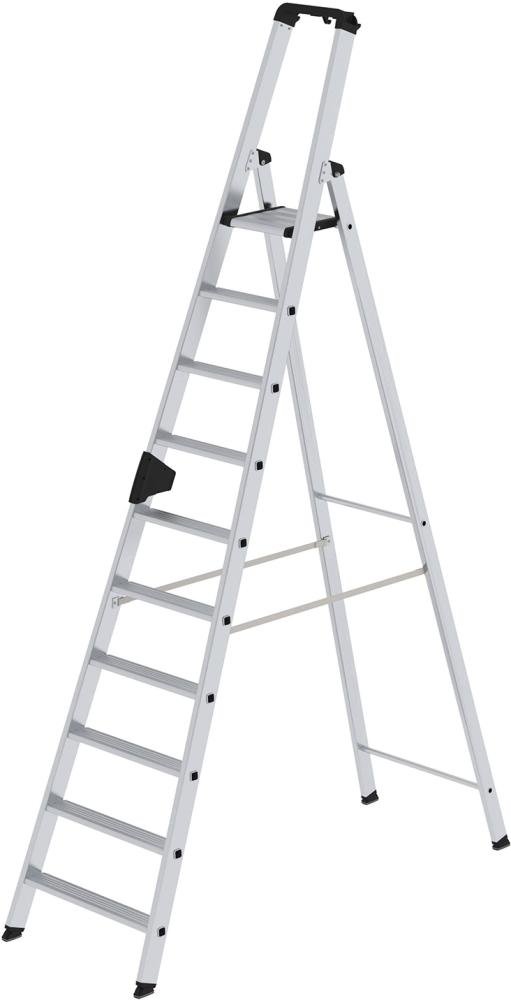 Alu-Stehleiter 10 Stufen Gesamthöhe 2,31 m Arbeitshöhe bis 4,25 m Produktbild img1 L