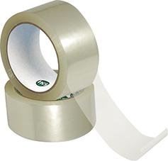 BOPP-Verpackungsklebeband50mm x 66m, transparent Naturkautschukkleber, leise abrollend Gerlinger Produktbild img1 L