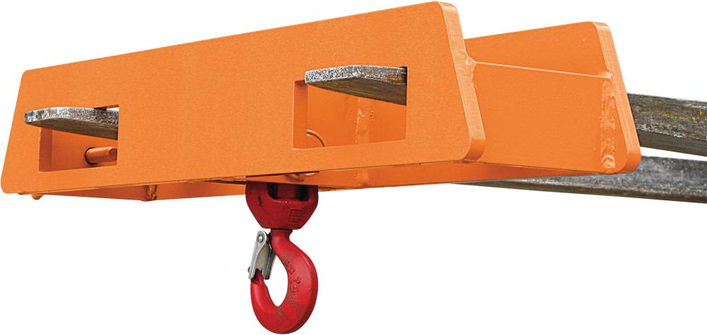 Lasthaken Stapler- Aufsatz über zwei Gabelzinken RAL 2004, 5000 kg Produktbild img1 L