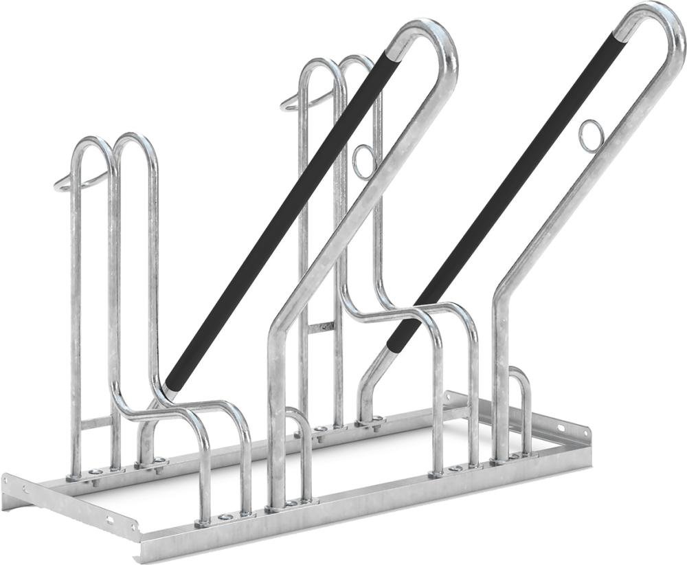 Fahrrad-Anlehnparker einseitig, verzinkt L 1000 mm, 2 Plätze Produktbild img1 L