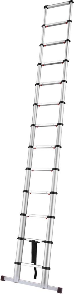 FORTIS Teleskopleiter 13 Sprossen Leiterlänge (eingefahren) 0,91m Arbeitshöhe 3,81m Produktbild img1 L