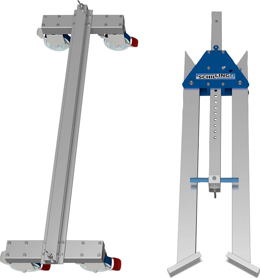 Aluminium-Portalkran fahrbar und klappbar, Alu-Doppelträger Produktbild img3 L
