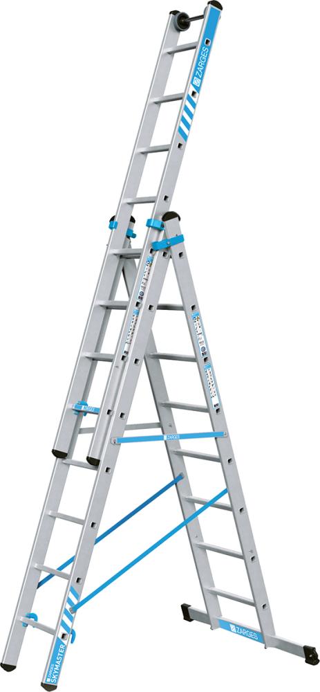 Mehrzweckleiter Skymaster Plus X 3x8 Spr.Leiterlange max 5,80 m Arbeitshohe 6,55 m Produktbild img1 L