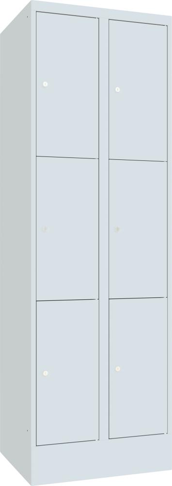 Schließfachschrank mit 150 mm hohem Sockel Produktbild img1 L