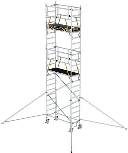 Alu-Rollgerüst flexxtower SGX ergo Plattform 1800x600 Arbeitshöhe bis 7590 Produktbild img1 L
