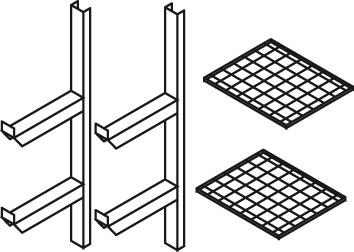 Gitterrostregal für Außenlager SAFE MASTER® Produktbild img1 L
