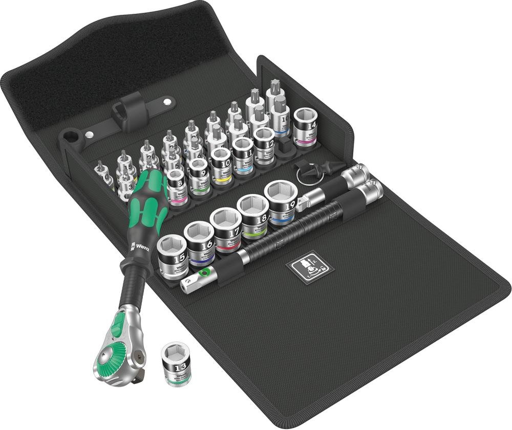WERA Steckschlüsseleinsatz- Garnitur Zyklop Speed 3/ 8" 35-teilig Produktbild img1 L