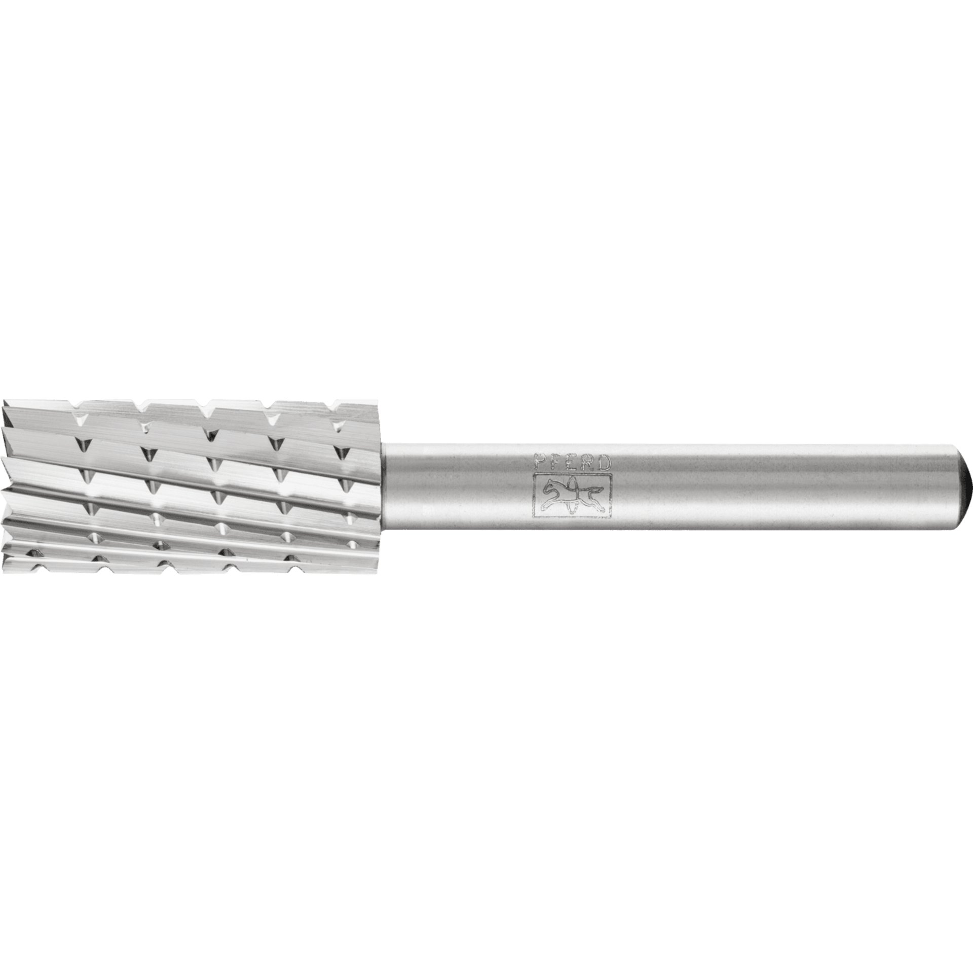PFERD TOOLS HSS Frässtift Zylinderform stirn A-ST Ø 12x25mm Schaft-Ø 6mm Z 2 universal mittel Spanbrecher Produktbild img1 L