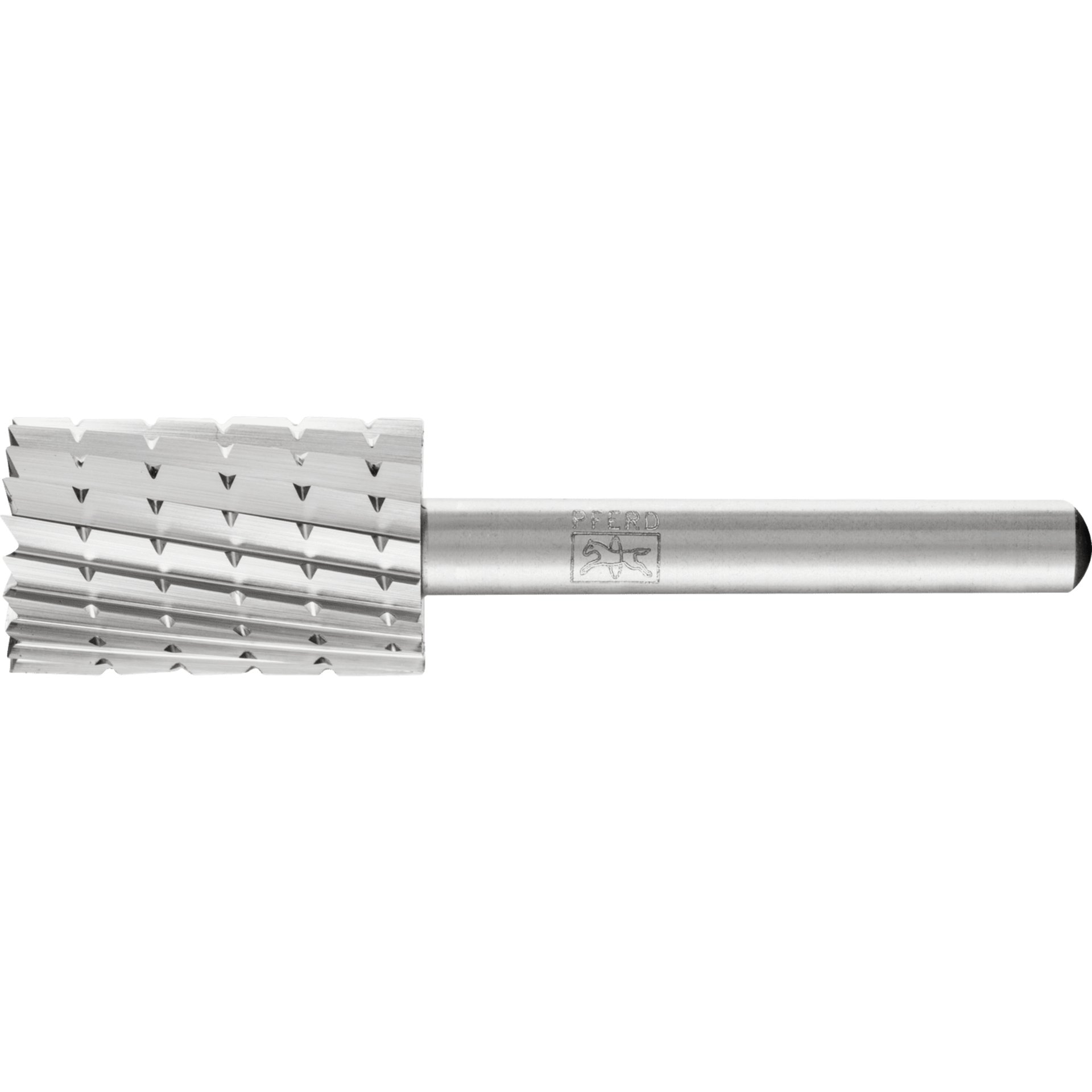 PFERD TOOLS HSS Frässtift Zylinderform stirn A-ST Ø 16x25mm Schaft-Ø 6mm Z 2 universal mittel Spanbrecher Produktbild img1 L
