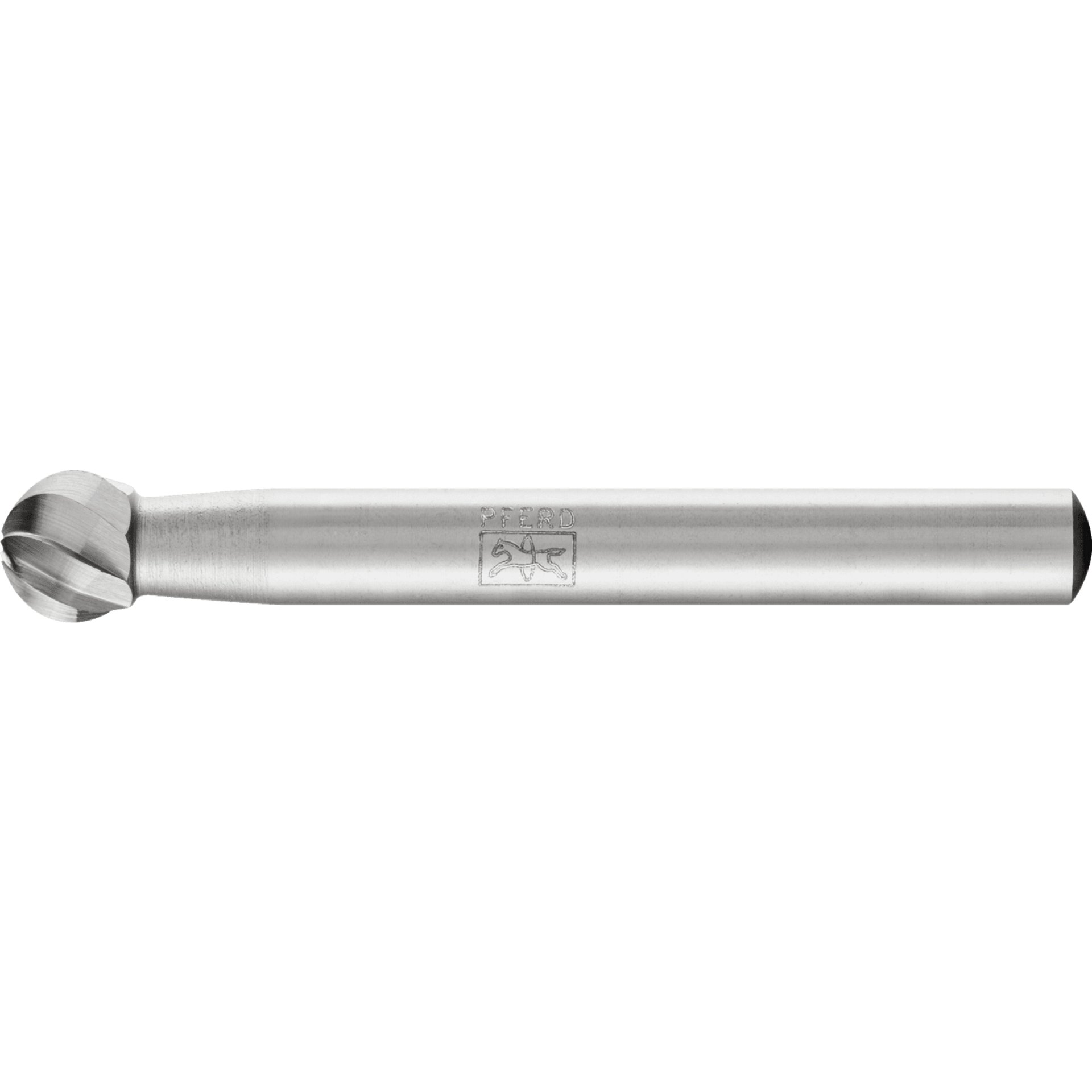 PFERD TOOLS HSS Frässtift Kugelform F Ø 08x07 mm Schaft-Ø 6 mm Z 1 universal grob Produktbild img1 L