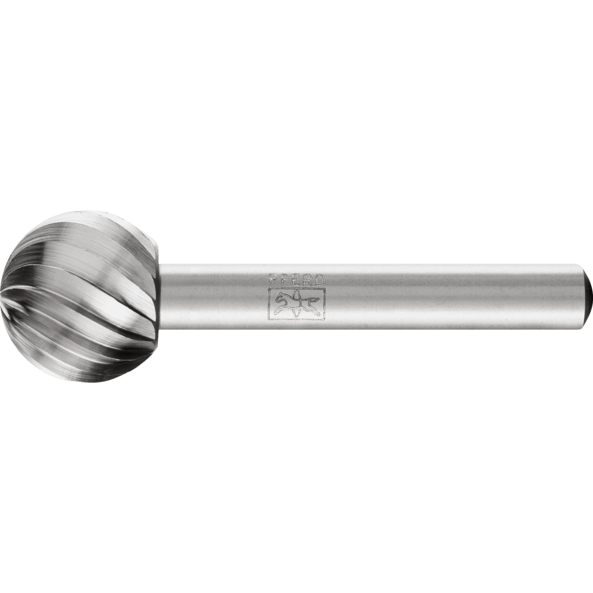 PFERD TOOLS HSS Frässtift Kugelform F Ø 16x14 mm Schaft-Ø 6 mm Z 1 universal grob Produktbild img1 L