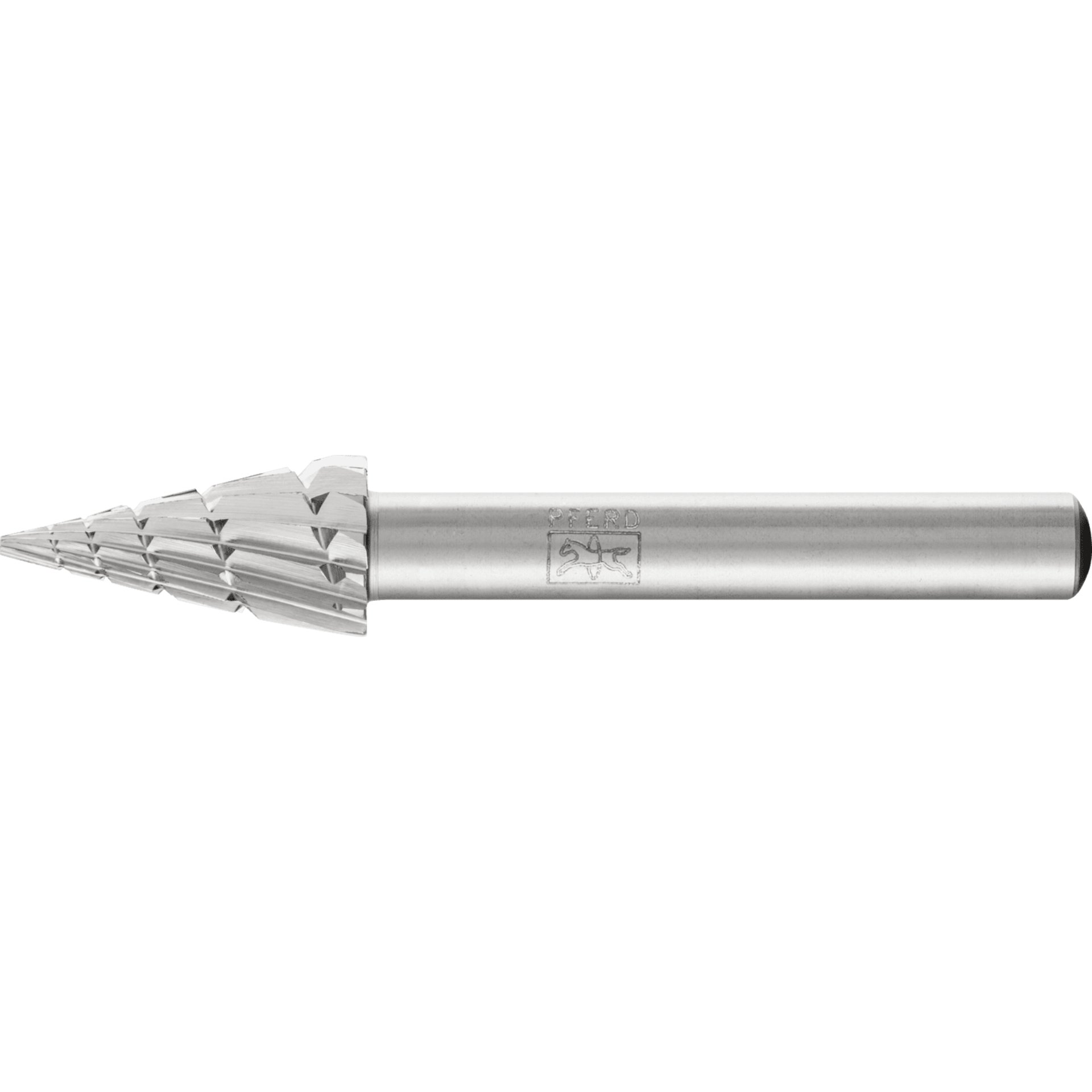 PFERD TOOLS HSS Frässtift Spitzkegelform G Ø 10x20mm Schaft-Ø 6 mm Z 2 universal mittel Spanbrecher Produktbild img1 L