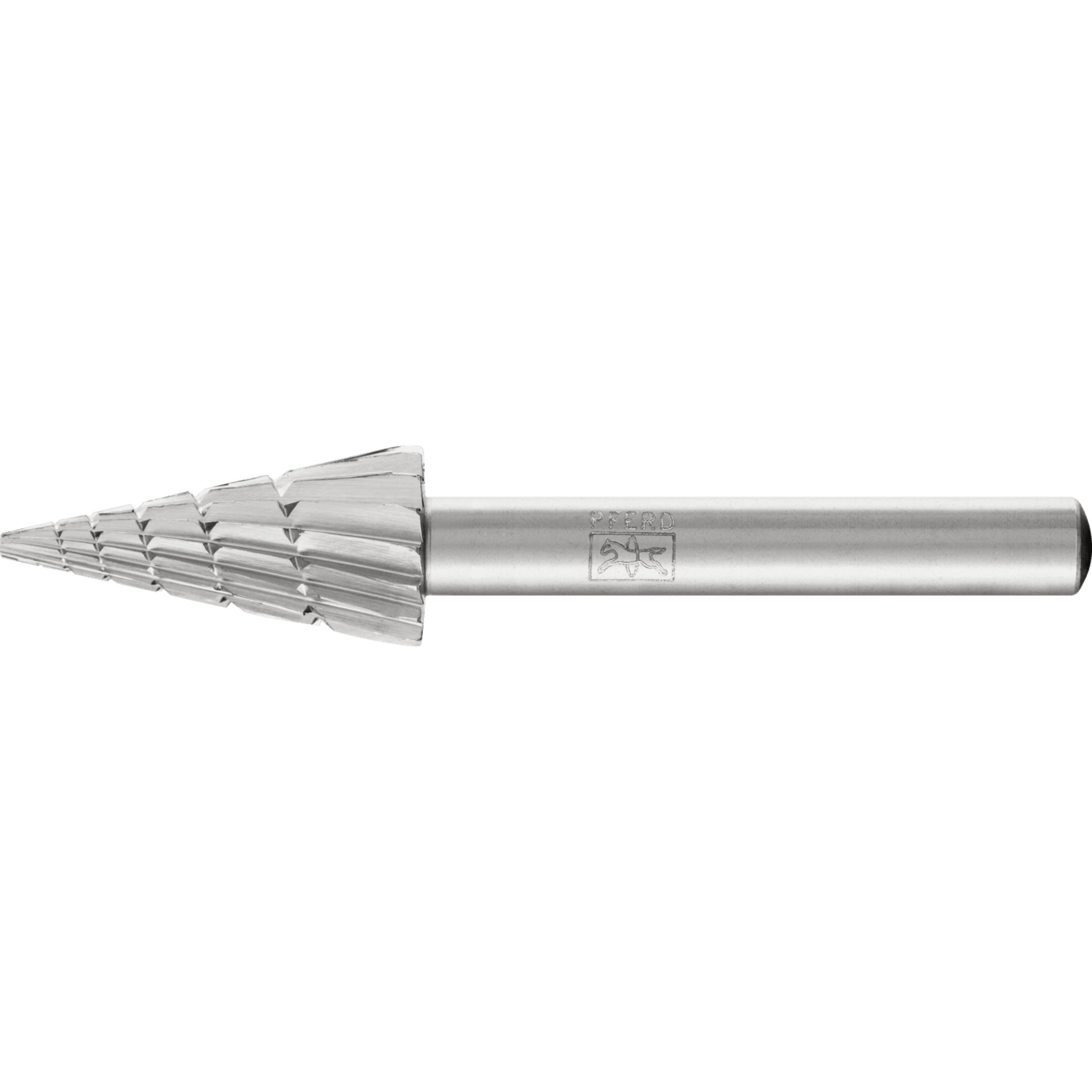 PFERD TOOLS HSS Frässtift Spitzkegelform G Ø 12x25 mm Schaft-Ø 6 mm Z 2 universal mittel Spanbrecher Produktbild img1 L