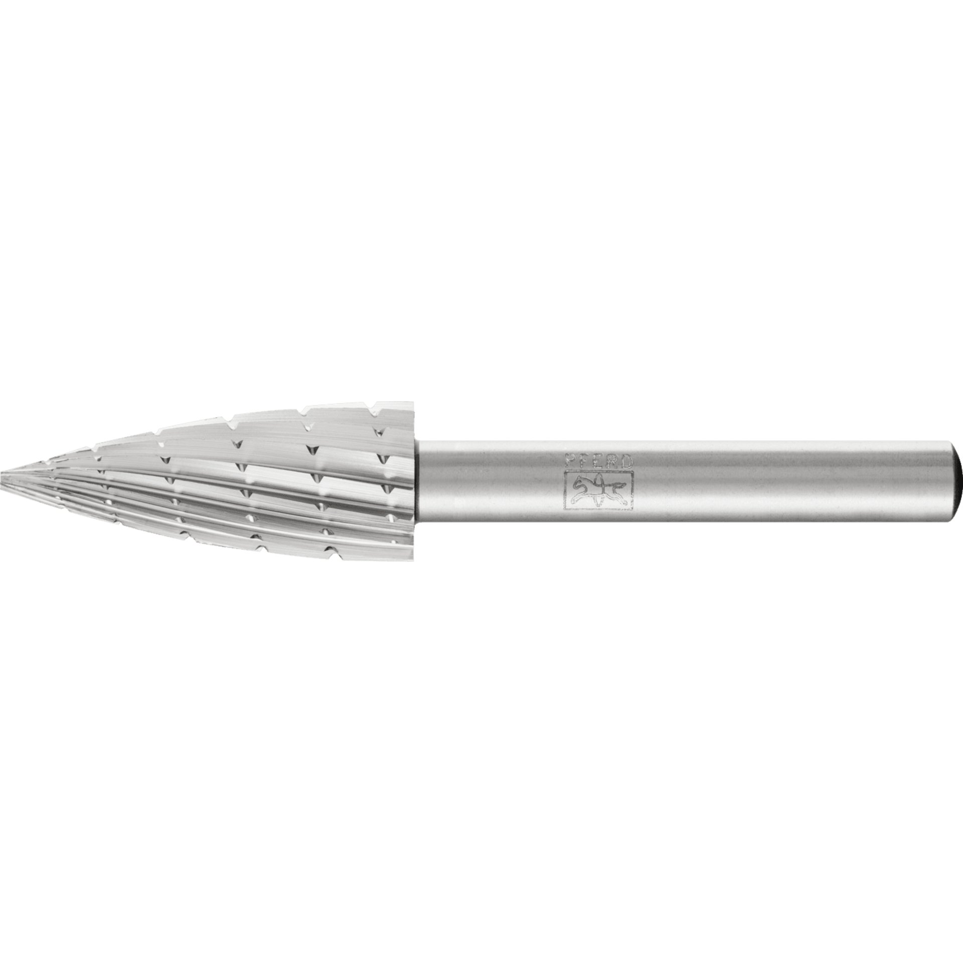 PFERD TOOLS HSS Frässtift Spitzbogenform K Ø 12x30mm Schaft-Ø 6 mm Z 2 universal mittel Spanbrecher Produktbild img1 L