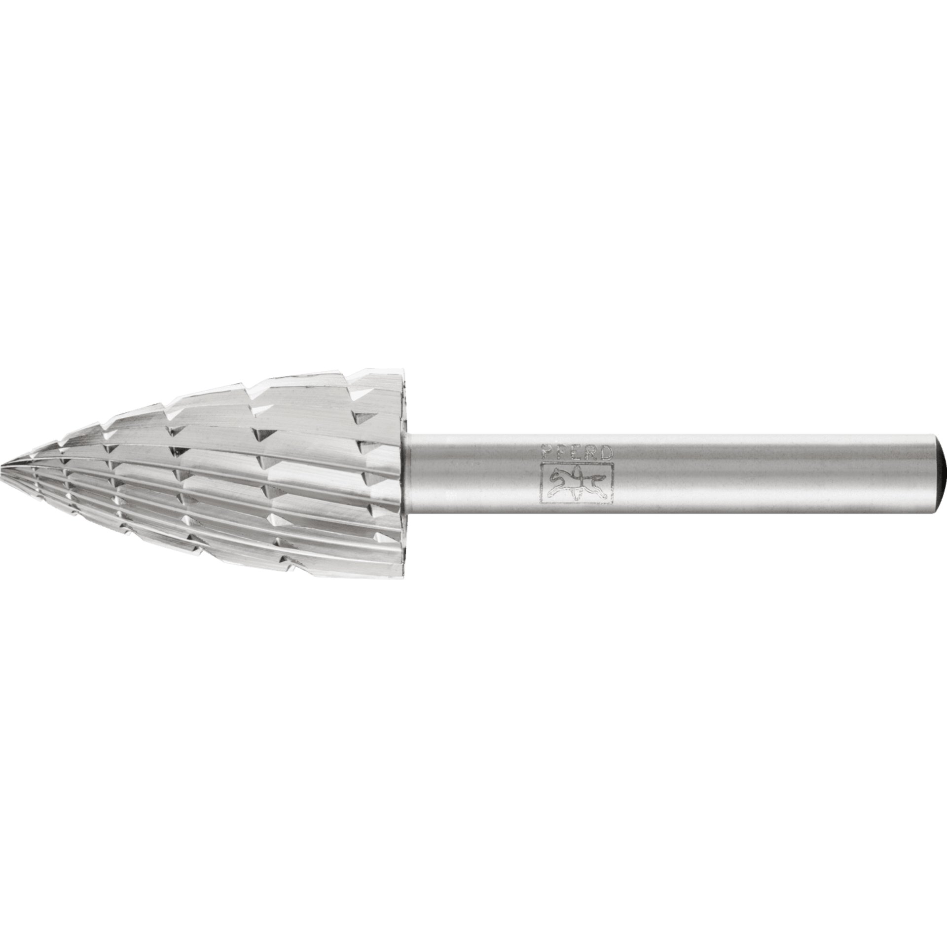 PFERD TOOLS HSS Frässtift Spitzbogenform K Ø 16x30mm Schaft-Ø 6 mm Z 2 universal mittel Spanbrecher Produktbild img1 L