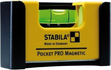 STABILA Mini-Wasserwaage Pocket PRO Magnetic 7cm mit Gürtel-Clip Produktbild img2 L