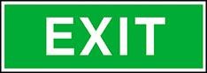 Beschilderung, Zusatzschild EXIT Produktbild img1 L