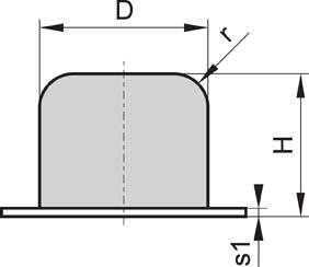 Kran-Gummi-Metall-Puffer, mit Platte Produktbild img1 L