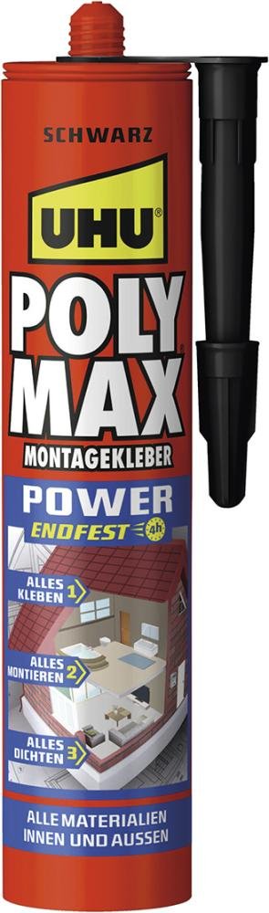 UHU POLY MAX POWER schwarz, Kartusche 425g Produktbild img1 L
