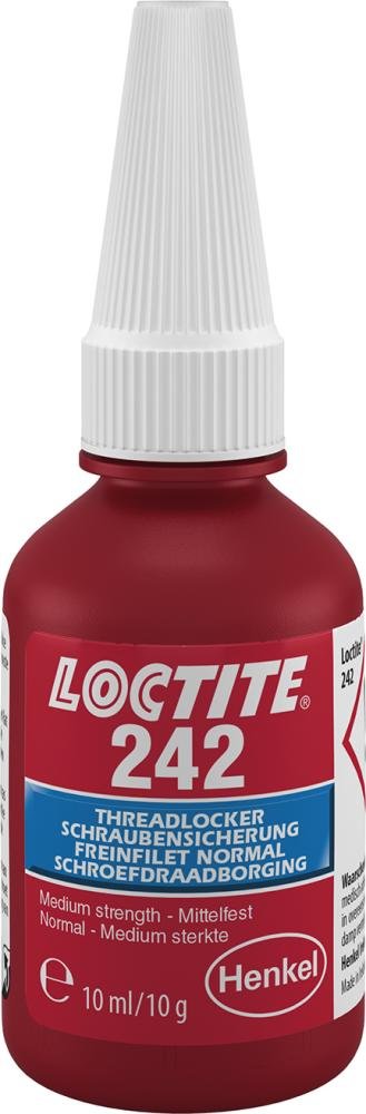 LOCTITE 242 Schraubensicherung anaerob mittelfest blau 10ml Flasche Produktbild img1 L