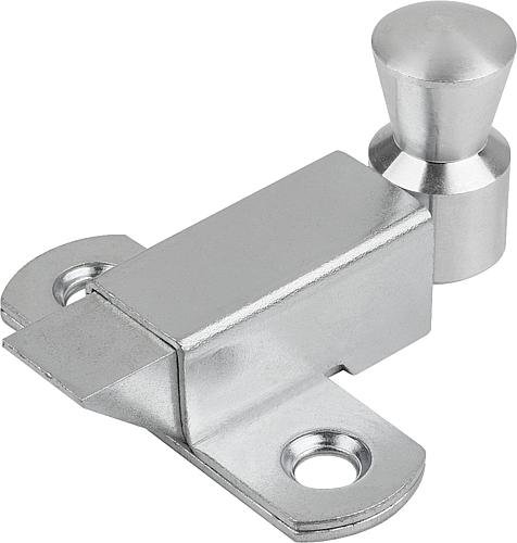 Riegel mit Rückstellfeder Stahl oder Messing  R... Produktbild img1 L