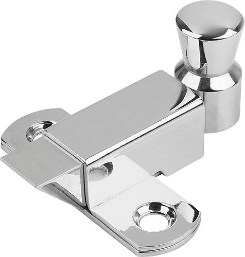 RIEGEL MIT RÜCKSTELLFEDER FORM:A RIEGEL NACH OBEN L=36,5, B=35, MESSING Produktbild img1 L