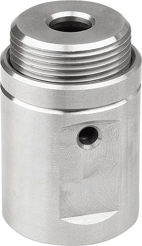 Kipp POSITIONIERAUFNAHME PNEUMATISCH, RUND, D=6, M18X1 F=30 FH=75, EDELSTAHL, KOMP... Produktbild img1 L