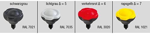 ARRETIERBOLZEN MIT FÜNFSTERNGRIFF GR.3 D2=63, M16X1,5, L=74, L1=22, D=8, THER... Produktbild img4 L