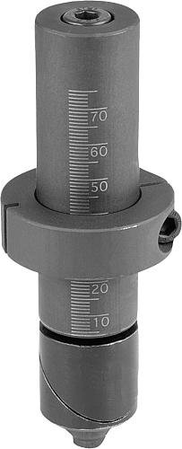 Kipp SPANNBOLZEN FORM:A OHNE KLEMMHEBEL, D=28, H=129, STAHL BRÜNIERT Produktbild img1 L